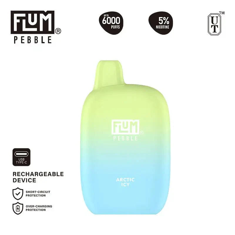 Flum Disposable Vape Arctic Icy Flum Pebble Disposable Vape (5%, 6000 Puffs)