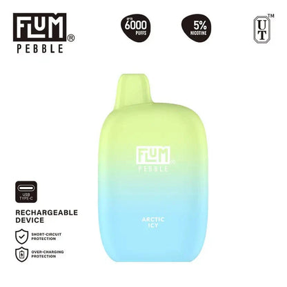 Flum Disposable Vape Arctic Icy Flum Pebble Disposable Vape (5%, 6000 Puffs)