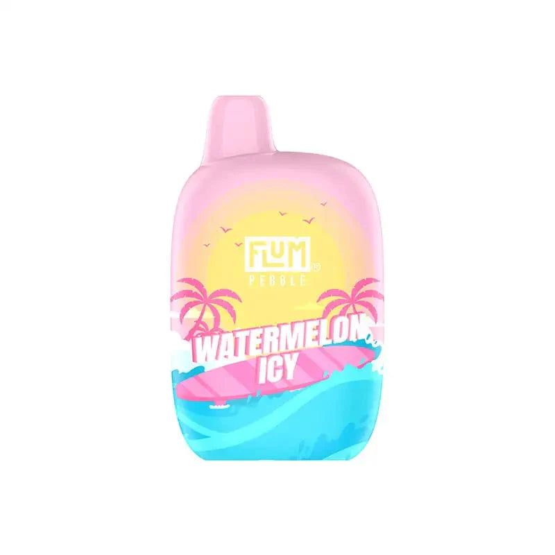 Flum Disposable Vape Watermelon Icy Flum Pebble Disposable Vape (5%, 6000 Puffs)