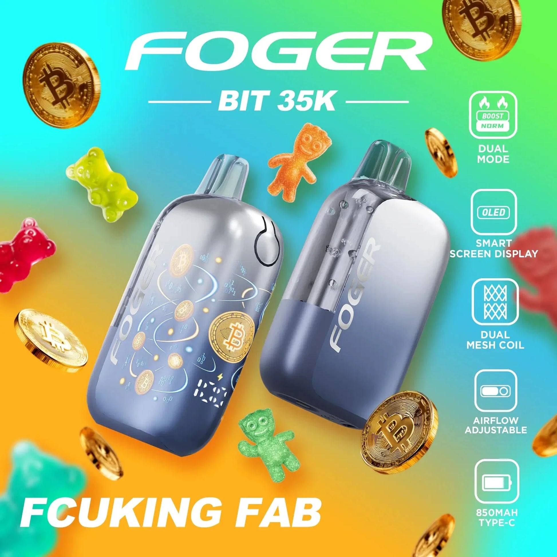 Foger Disposable Vape Foger Bit 35K Disposable Vape (5%, 35000 Puffs)