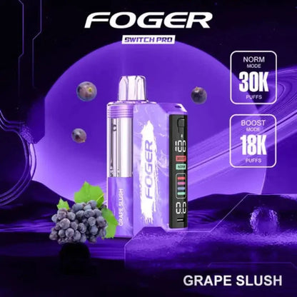 Foger Disposable Vape Grape Slush Foger Switch Pro 30K Disposable Vape (5%, 30000 Puffs)