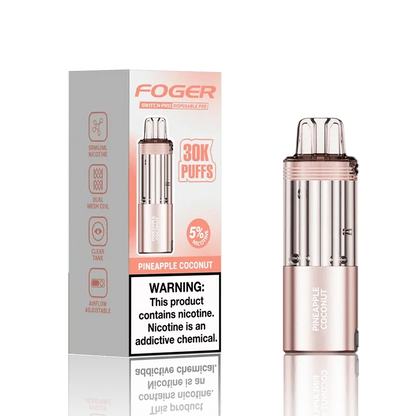 Foger Disposable Vape Pineapple Coconut Foger Switch Pro 30K Disposable Pod