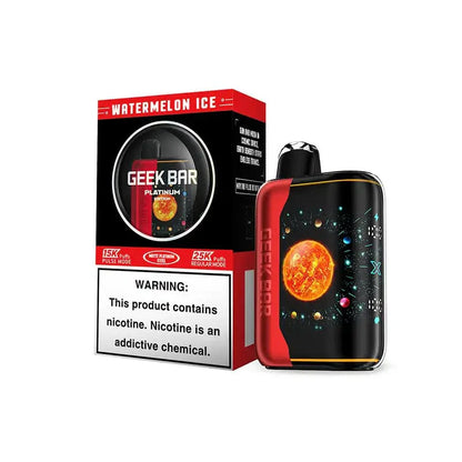 Geek Bar Disposable Vape Platinum Edition Watermelon Ice Geek Bar Pulse X 25000 Platinum Edition Disposable Vape (5%, 25000 Puffs)