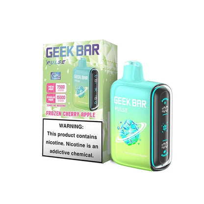 geek bar pulse 15000 disposable vape fronzen cherry apple flavor