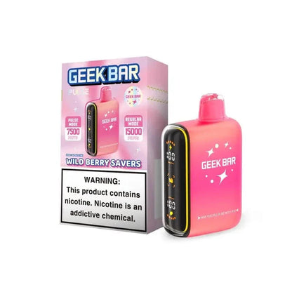 geek bar pulse 15000 disposable wild berry saver edition