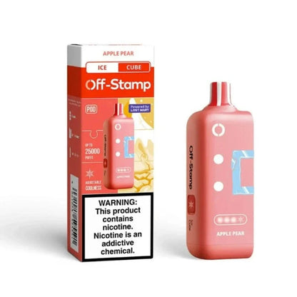 Lost Mary Disposable Vape Apple Pear Off-Stamp X-CUBE Ice 25K Disposable Pod (5%, 25000 Puffs)