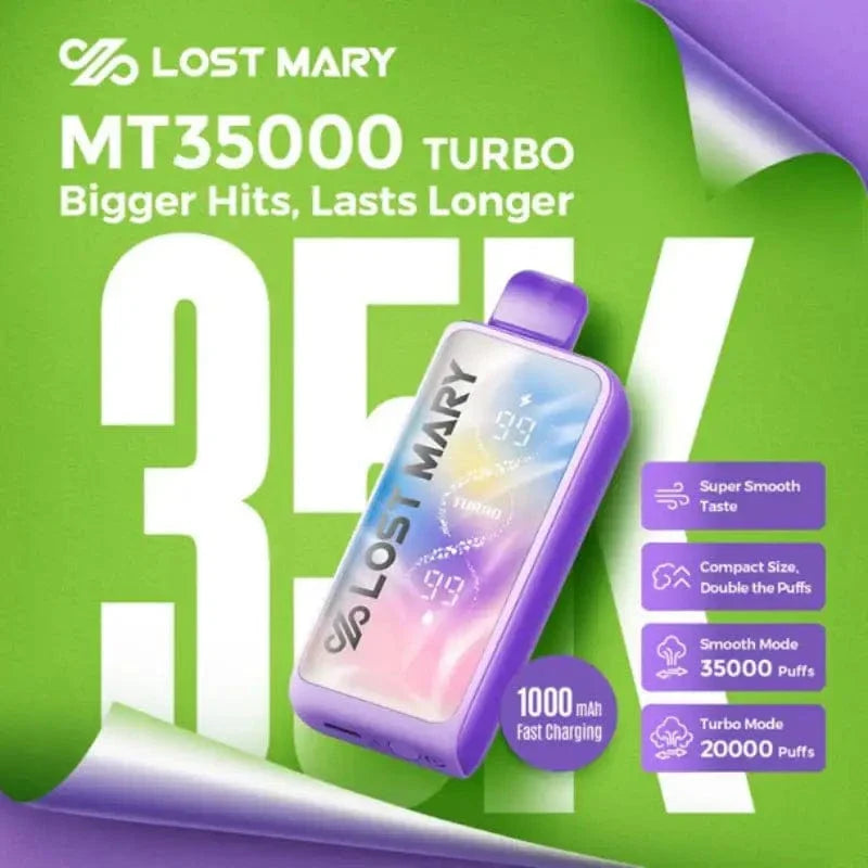 Lost Mary Disposable Vape Lost Mary MT35000 Turbo Disposable Vape (5%, 35000 Puffs)