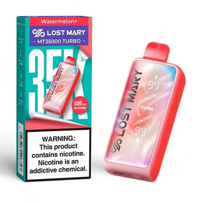 Lost Mary Disposable Vape Watermelon' Lost Mary MT35000 Turbo Disposable Vape (5%, 35000 Puffs)