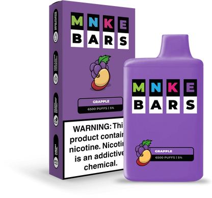 Vapetasia Disposable Vape Grapple MNKE Bars Disposable Vape (5%, 6500 Puffs)