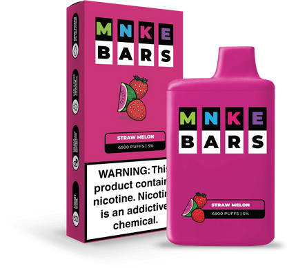 Vapetasia Disposable Vape Straw Melon MNKE Bars Disposable Vape (5%, 6500 Puffs)