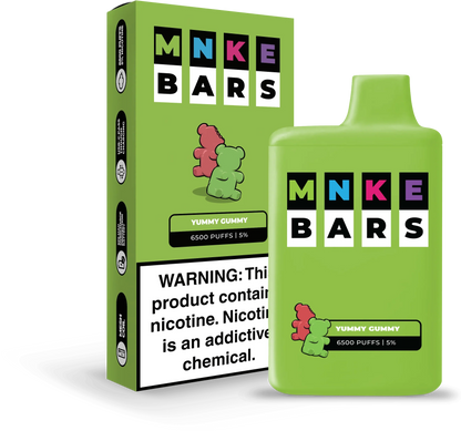 Vapetasia Disposable Vape Yummy Gummy MNKE Bars Disposable Vape (5%, 6500 Puffs)