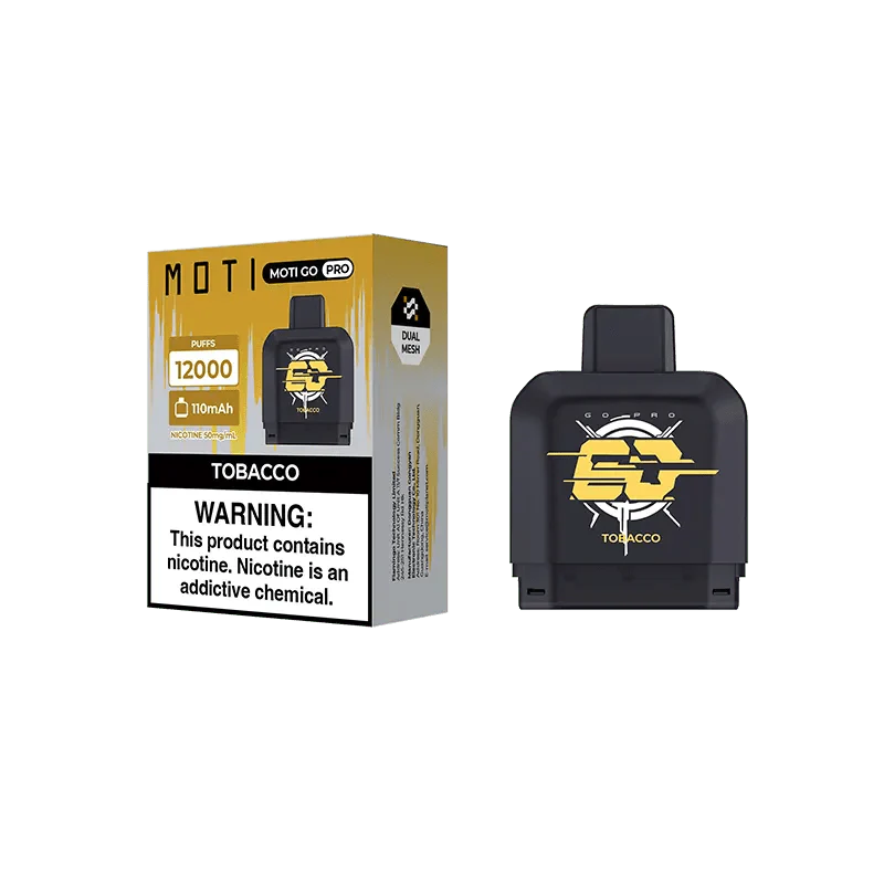 MOTI Vape Pods Tobacco MOTI Go Pro 12000 Disposable Pod