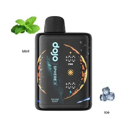 Vaporesso Disposable Vape Miami Mint DOJO Sphere X 40K Disposable Vape (5%, 40000 Puffs)