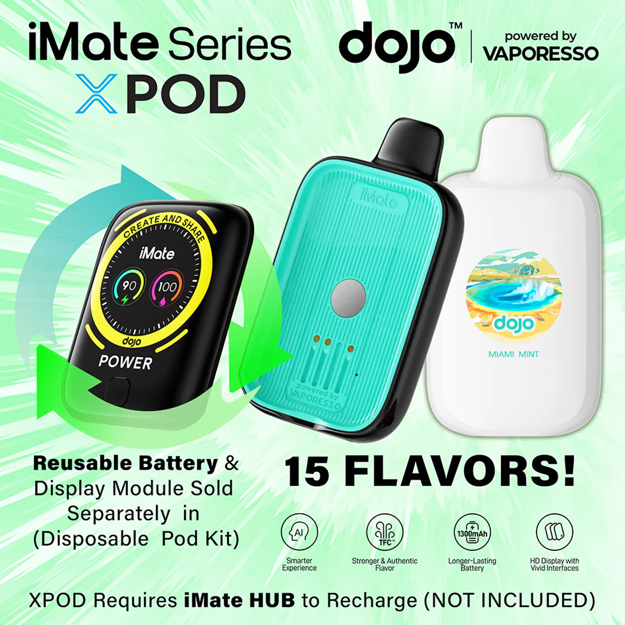 Vaporesso Disposable Vape Vaporesso DOJO iMate X 20K Disposable Pod