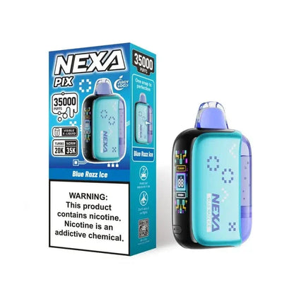 VOOPOO Disposable Vape Blue Razz Ice NEXA PIX 35K Disposable Vape (5%, 35000 Puffs)